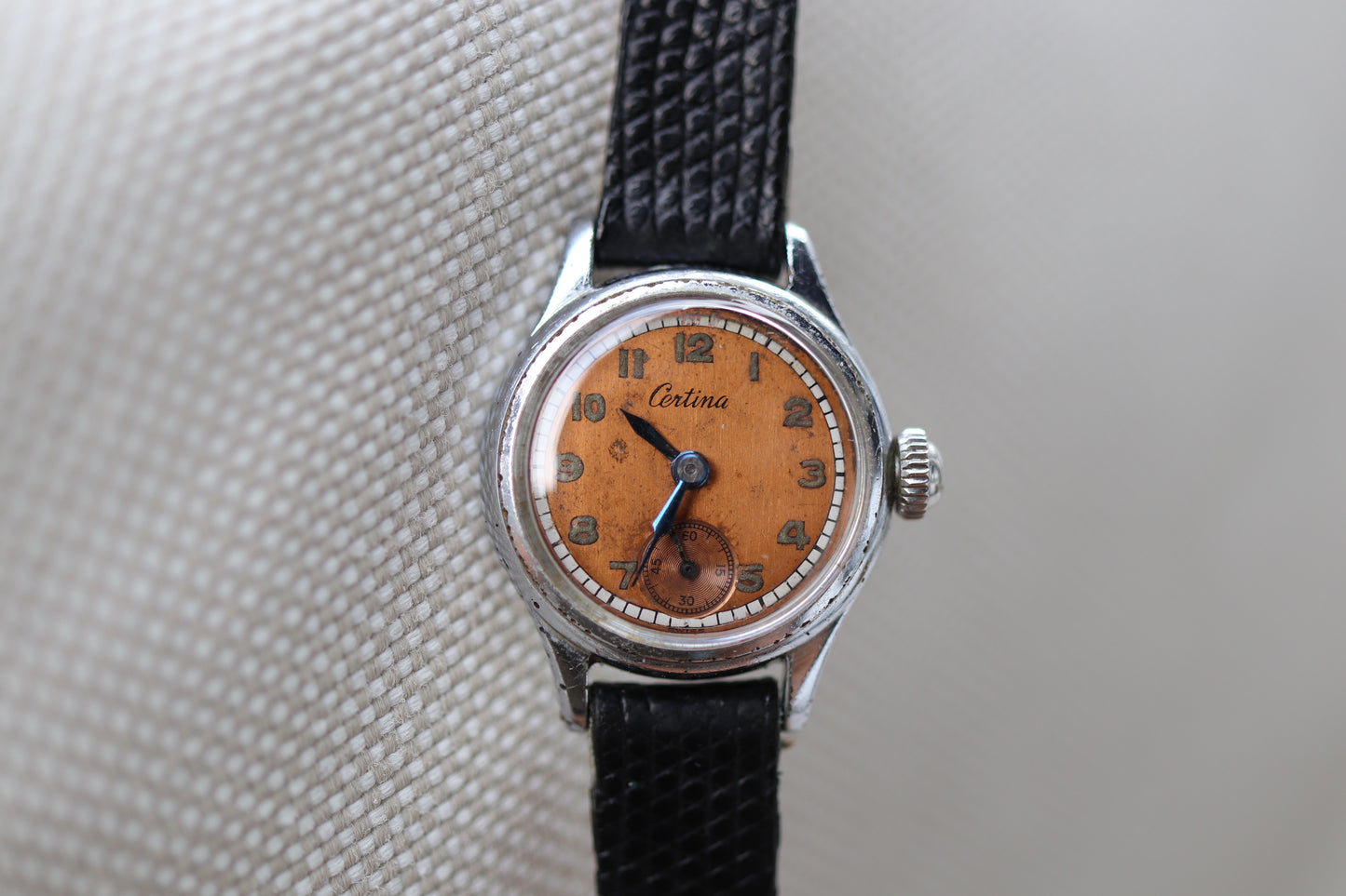 Vintage Certina Ladies Manual Wind Watch with Patina Dial - Repair project