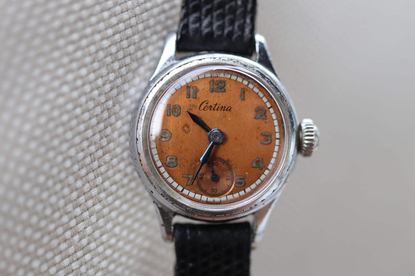 Vintage Certina Ladies Manual Wind Watch with Patina Dial - Repair project