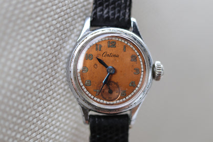 Vintage Certina Ladies Manual Wind Watch with Patina Dial - Repair project