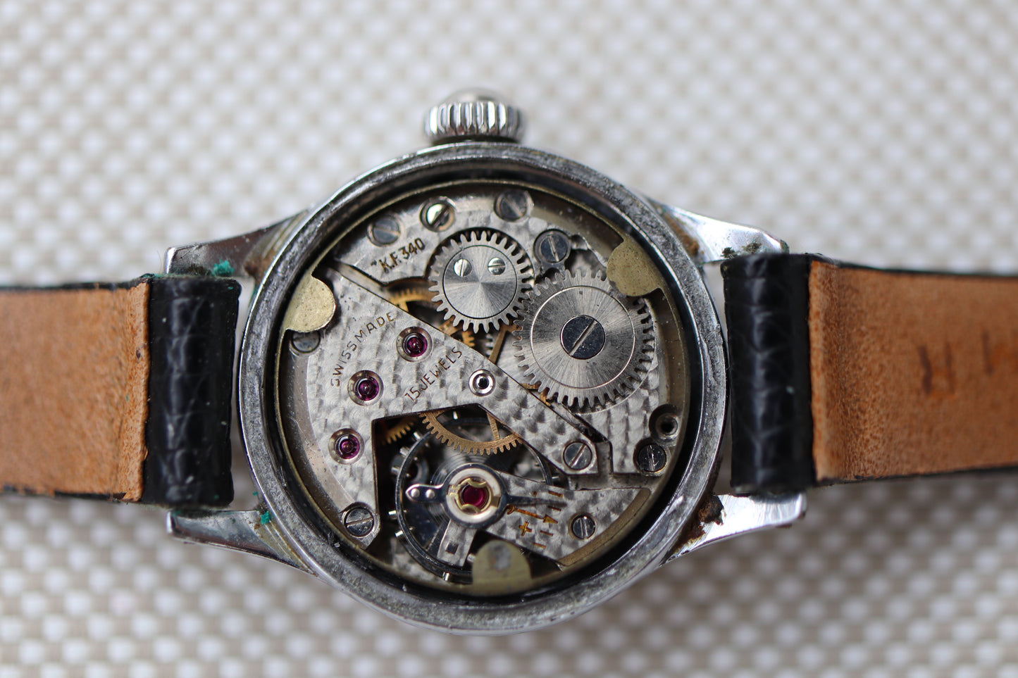 Vintage Certina Ladies Manual Wind Watch with Patina Dial - Repair project