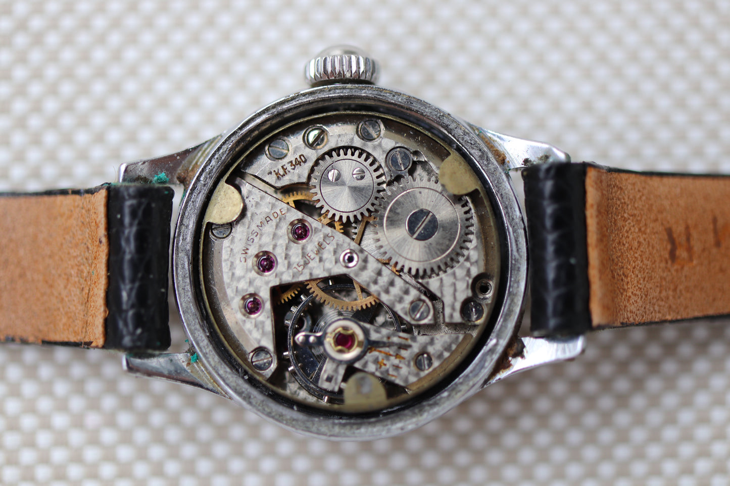 Vintage Certina Ladies Manual Wind Watch with Patina Dial - Repair project